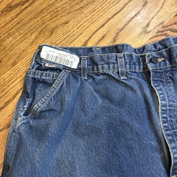 Carhartt FR Flame Resistant Denim‎ Work Jeans 46x32 Blue Utility Carpenter - Picture 3 of 7